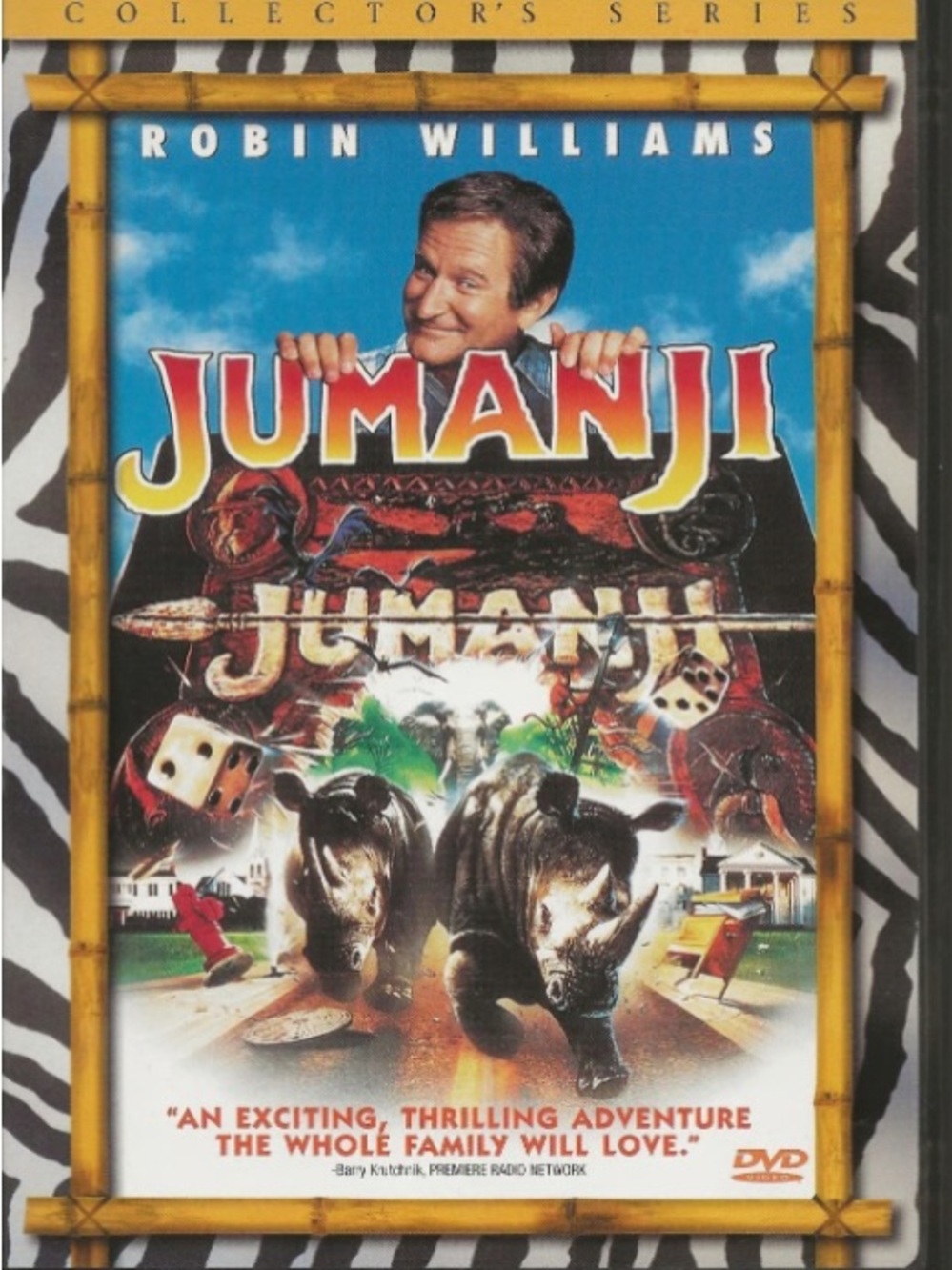 Jumanji DVD - White Cover Portable DVD